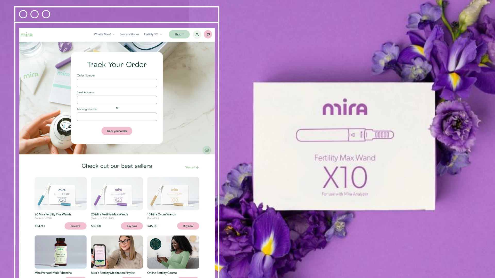 Mira Care differentiates their brand after buy button